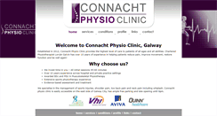 Desktop Screenshot of connachtphysioclinic.ie