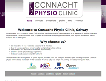 Tablet Screenshot of connachtphysioclinic.ie